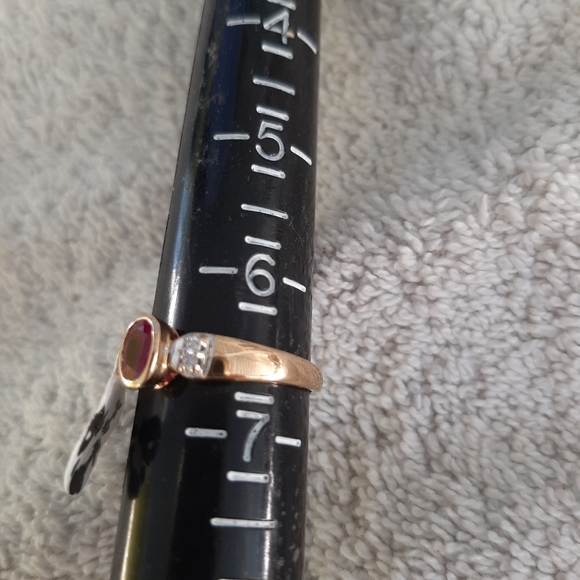 Ruby & Diamond Ring Gold - Picture 5 of 6